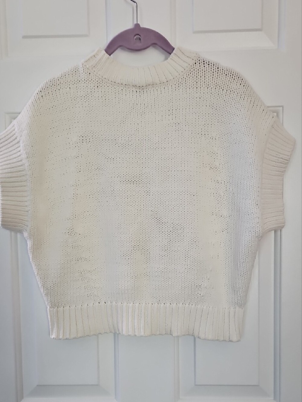 Maeve Cream Knit Crewneck Sweater with Strawberry Graphic - Picture 5 of 6